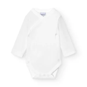 Babidu Interlock crossover babybody i 100% bomuld